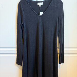 Lou & Grey Black Soft Sweater Dress XS